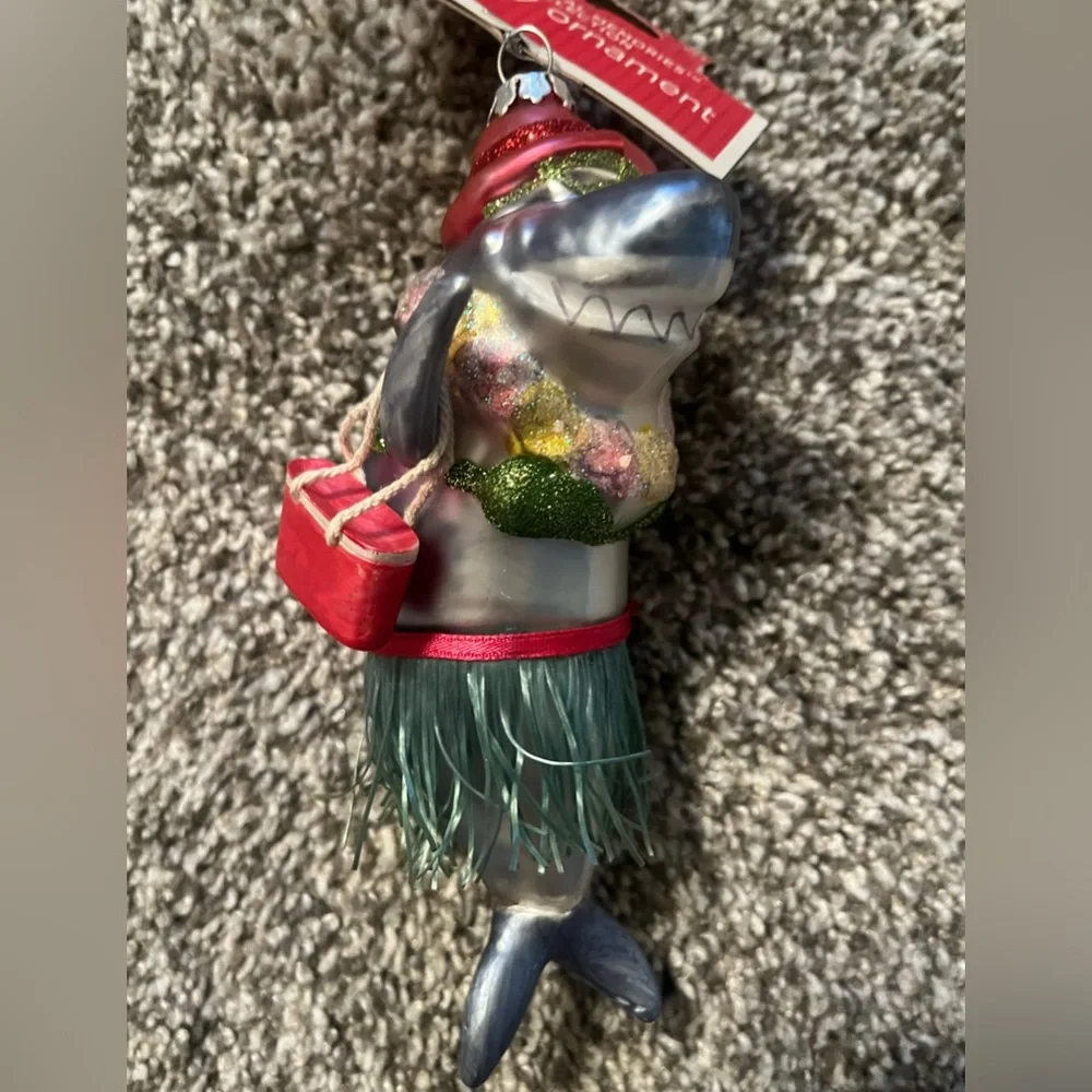 Target Glass Tropical Shark Ornament